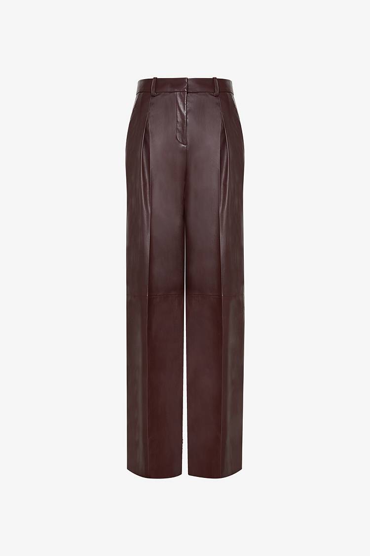 Sly 010 Elegante Marlene-Hose aus weichem Nappa-Leder