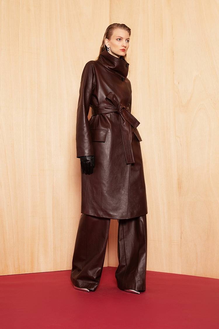Sly 010 Elegante Marlene-Hose aus weichem Nappa-Leder Hotsell