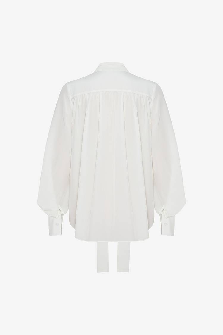 Sly 010 Klassische Seidenbluse mit Schluppe Hotsell