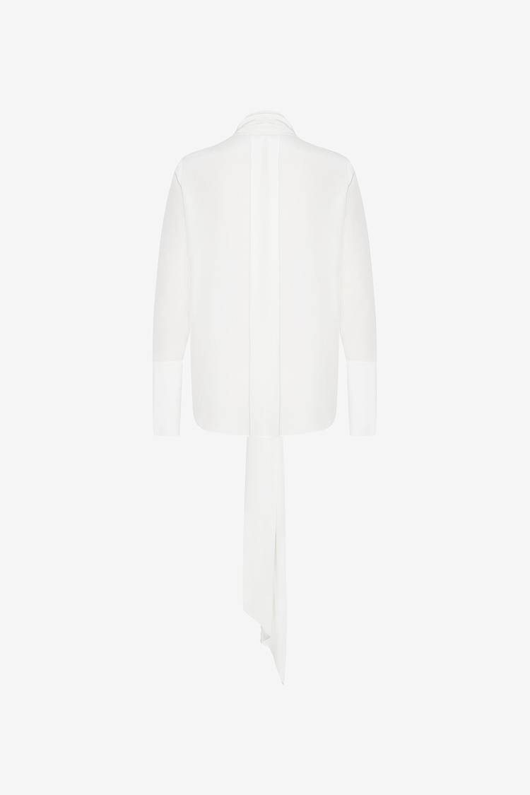 Sly 010 Lockere Seidenbluse mit Schluppe Auslauf