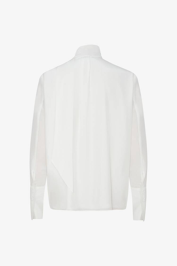 Sly 010 Seidenbluse mit Schalkragen Blitzverkäufe