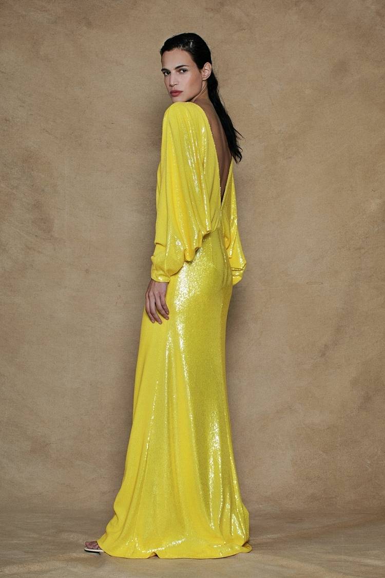 Sly 010 Bodenlanges Paillettenkleid Schlussverkauf