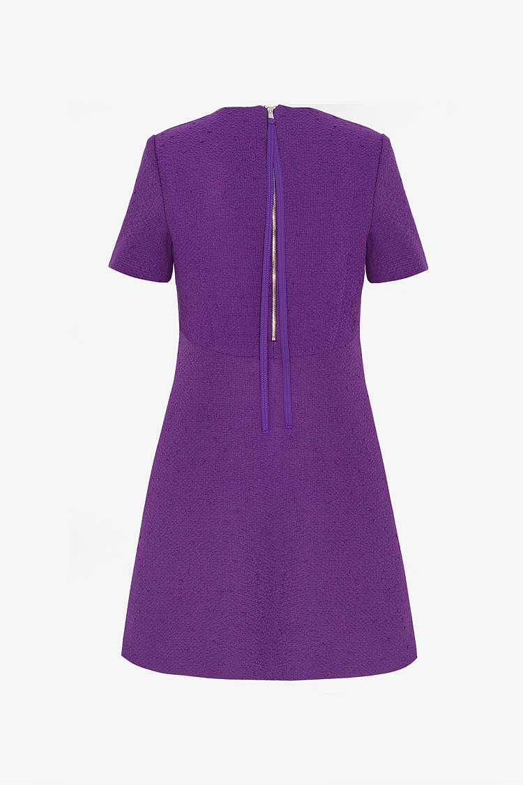 Sly 010 Schlichtes Tweedkleid mit Seitentaschen Auslauf