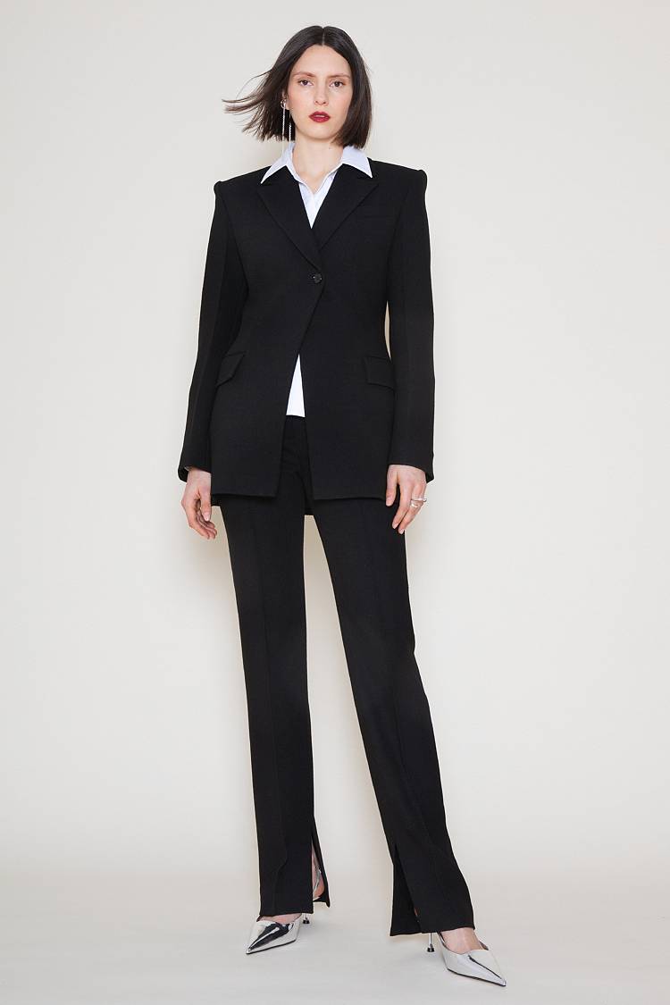 Sly 010 Klassische taillierte Bluse Meist gekauft