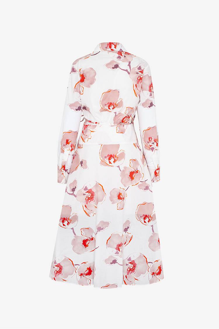 Sly 010 Midi-Wickelkleid aus Baumwolle mit Blumendruck Online