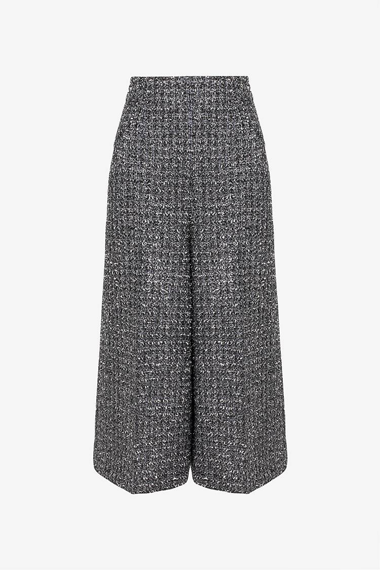 Sly 010 Culottes aus glitzerndem Tweed im Angebot