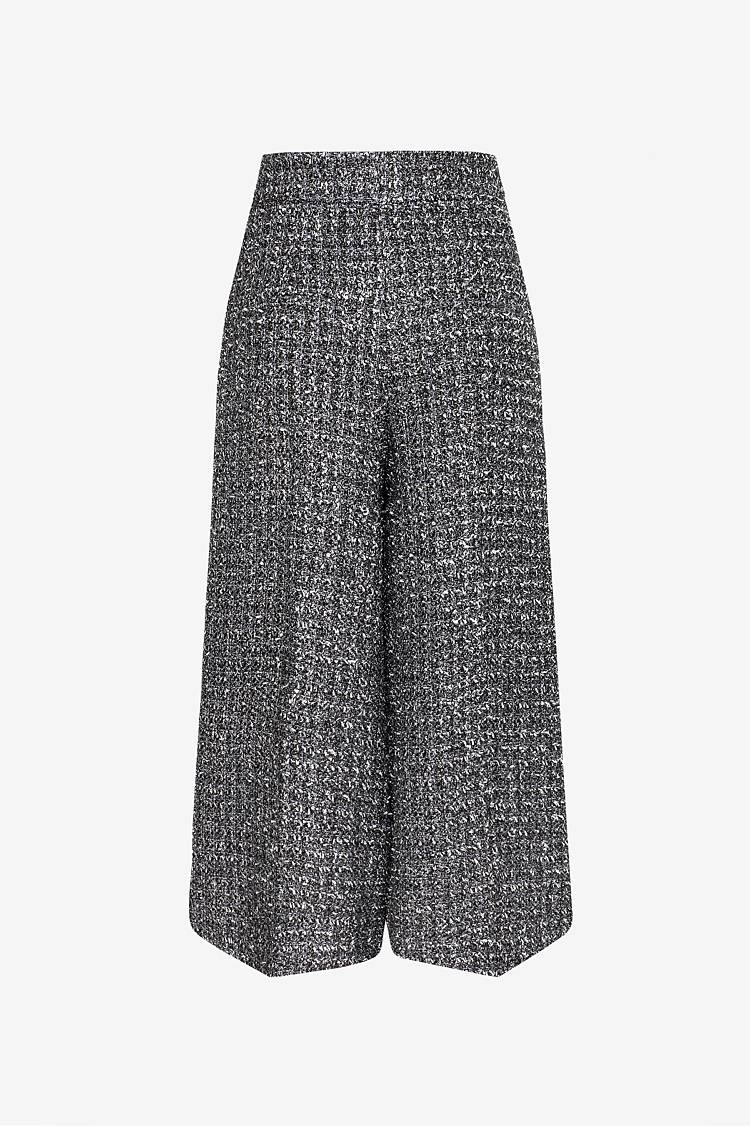 Sly 010 Culottes aus glitzerndem Tweed im Angebot