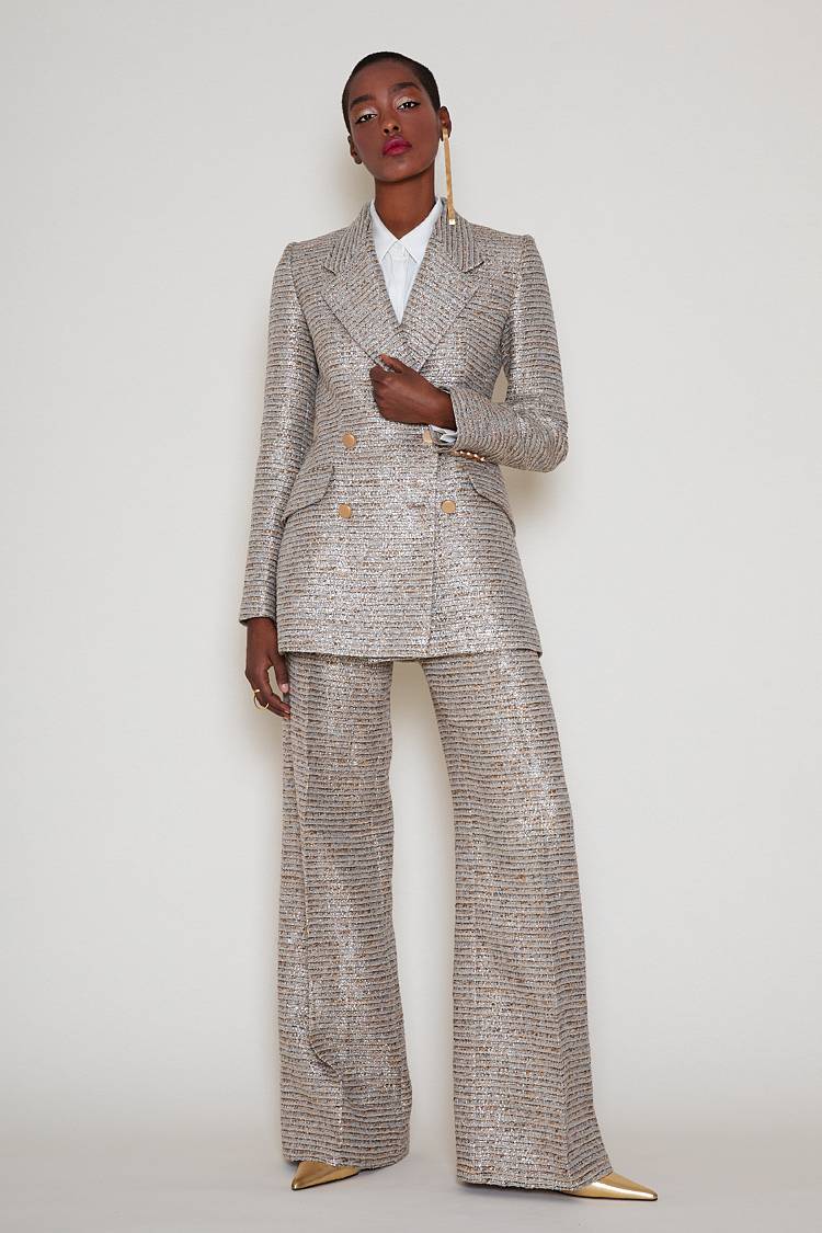 Sly 010 **Doppelreihiger Blazer aus Tweed** Schlussverkauf