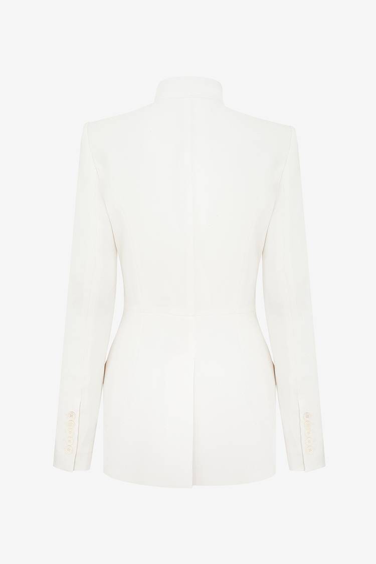 Sly 010 Tailliierter Blazer aus Crêpe-envers-Satin Fabrikverkauf