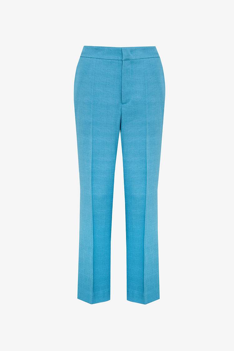 Sly 010 Schmal zulaufende Hose aus Crêpe-envers-Satin