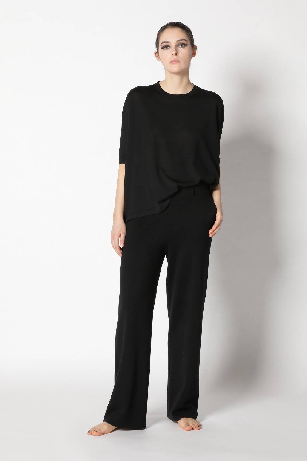 Sminfinity flowing cape jumper + milano palazzo pants
