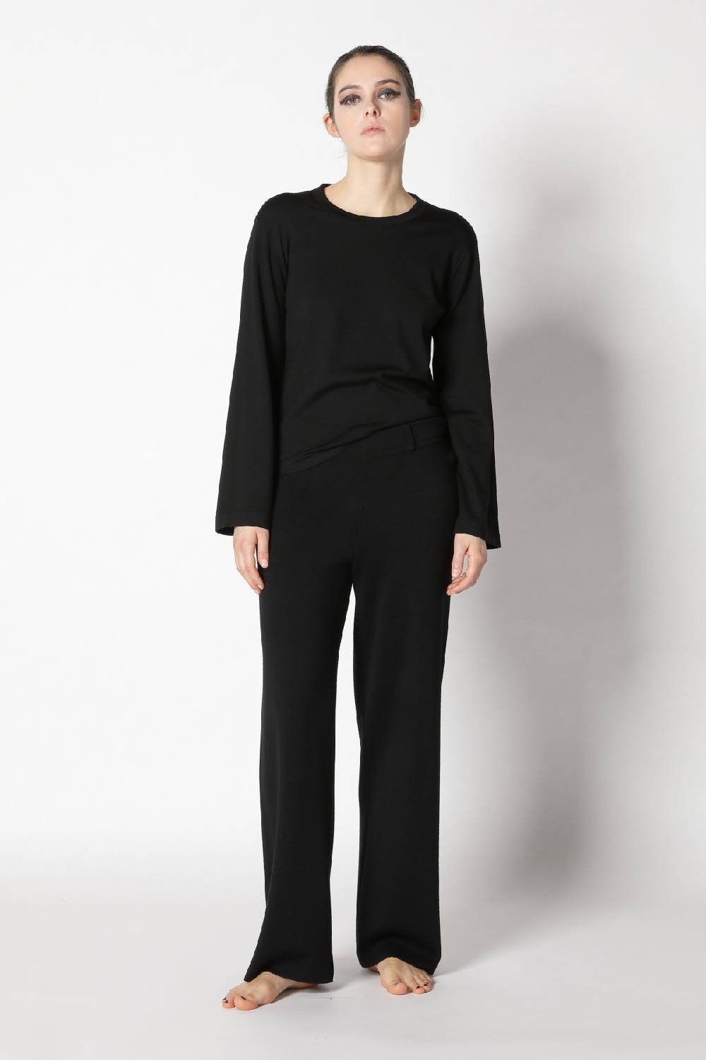 Sminfinity stretchy crewneck + milano palazzo pants
