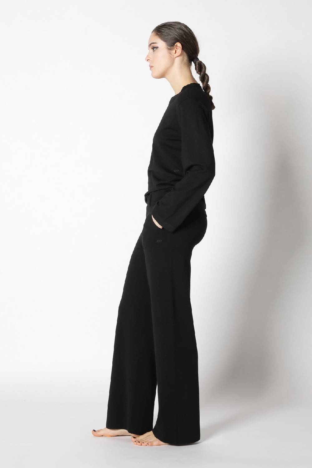 Sminfinity stretchy crewneck + milano palazzo pants Fabrikverkauf