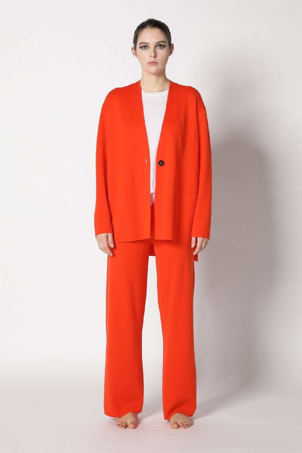 Sminfinity milano one button jacket + flowing cape jumper+ milano palazzo pants Meist gekauft