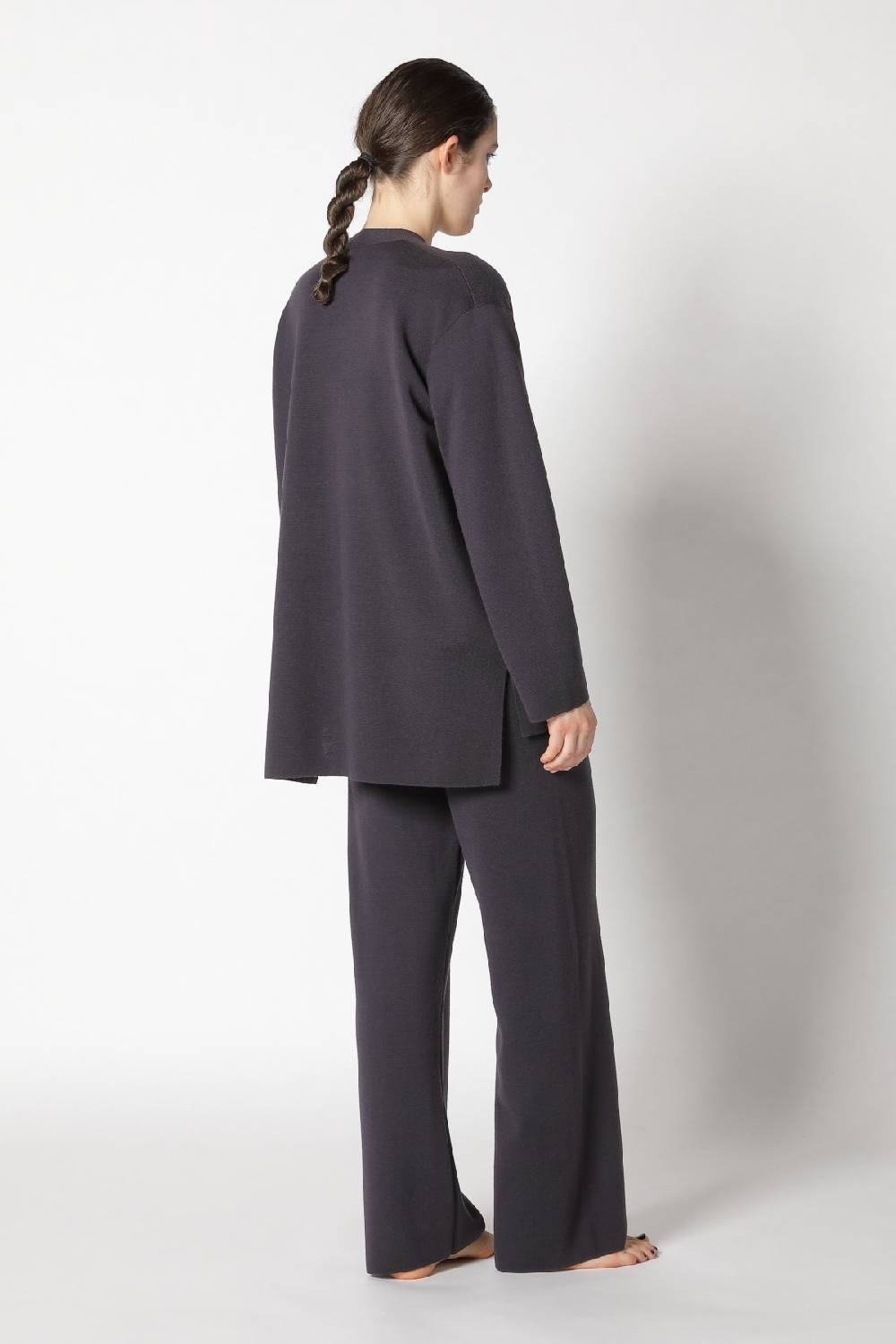 Sminfinity milano one button jacket + flowing cape jumper + milano palazzo pants Hotsell