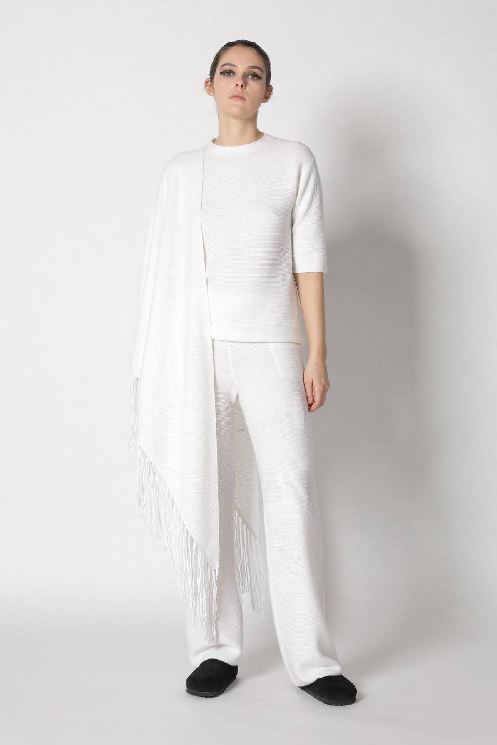 Sminfinity garter T jumper + garter palazzo pants + garter triangle
