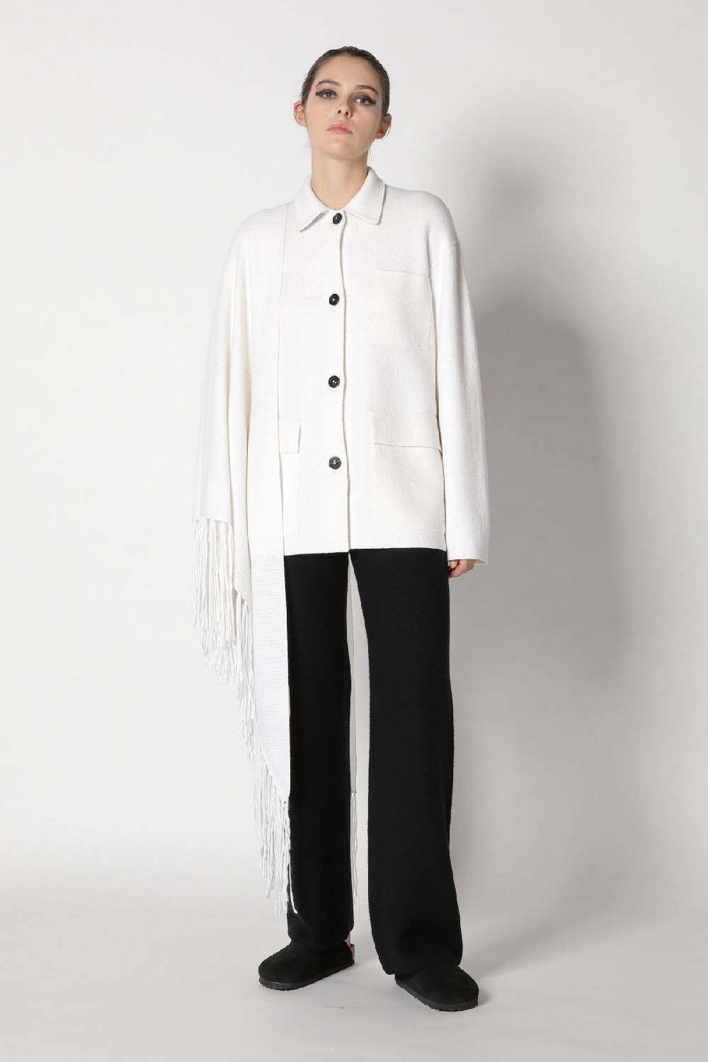 Sminfinity doubleface shirtjacket + garter palazzo pants + garter triangel