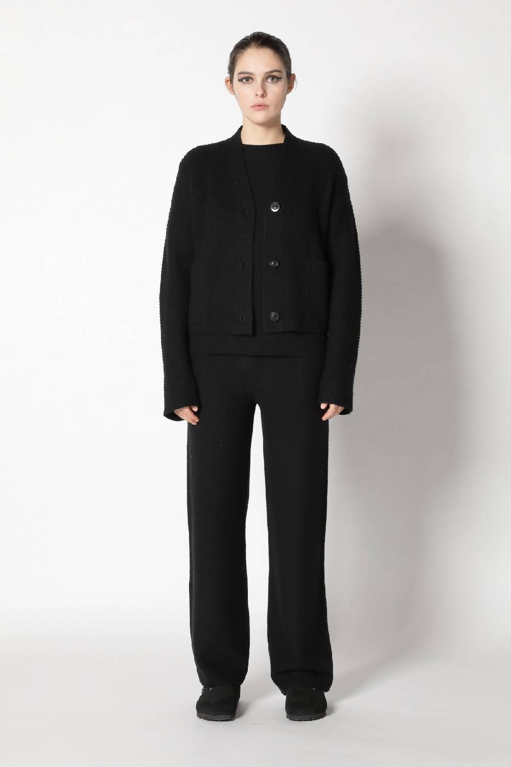 Sminfinity slouchy rib cardigan + garter T jumper + garter palazzo pants Auslauf