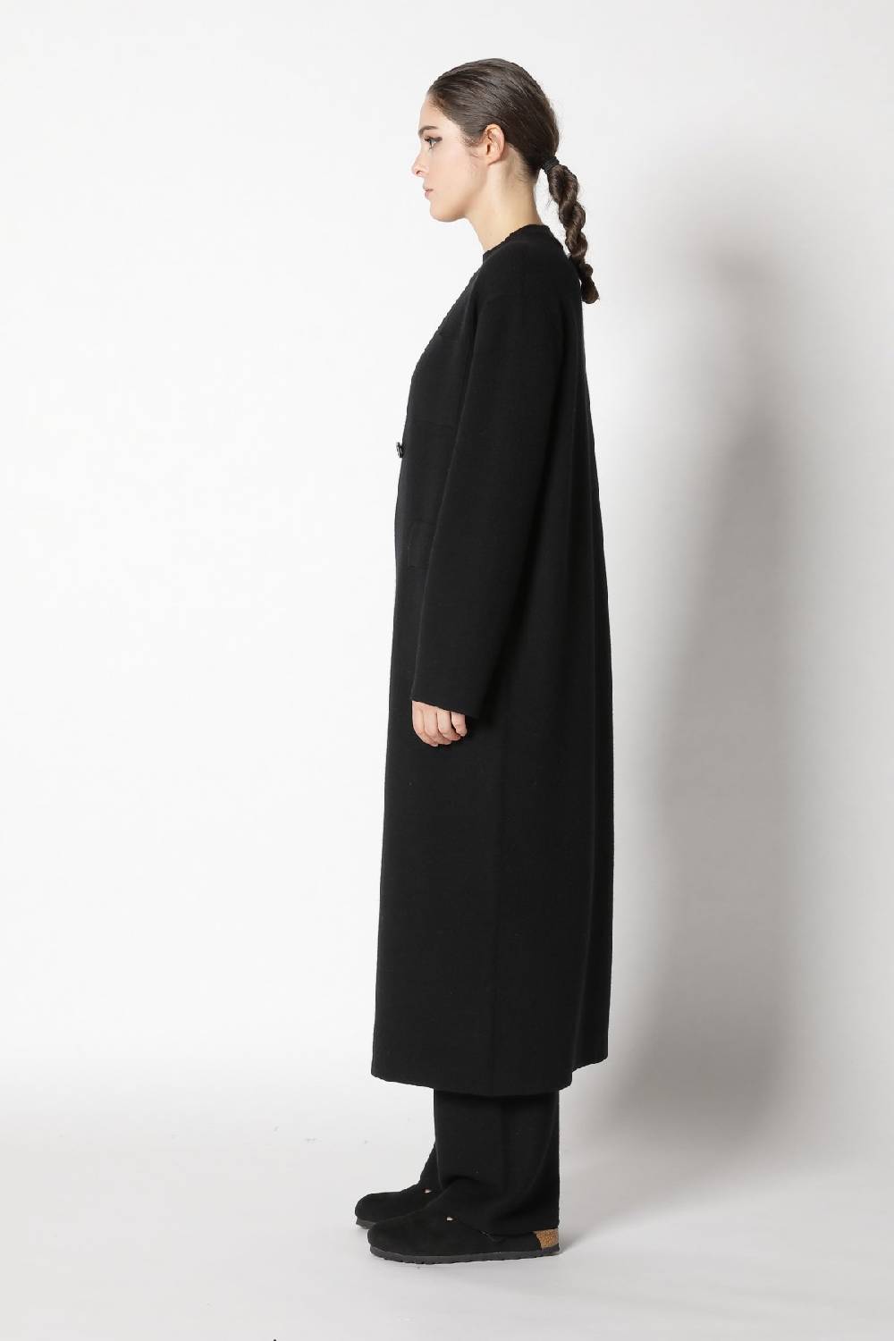 Sminfinity doubleface maxi coat + garter T jumper + garter palazzo pants Hotsell