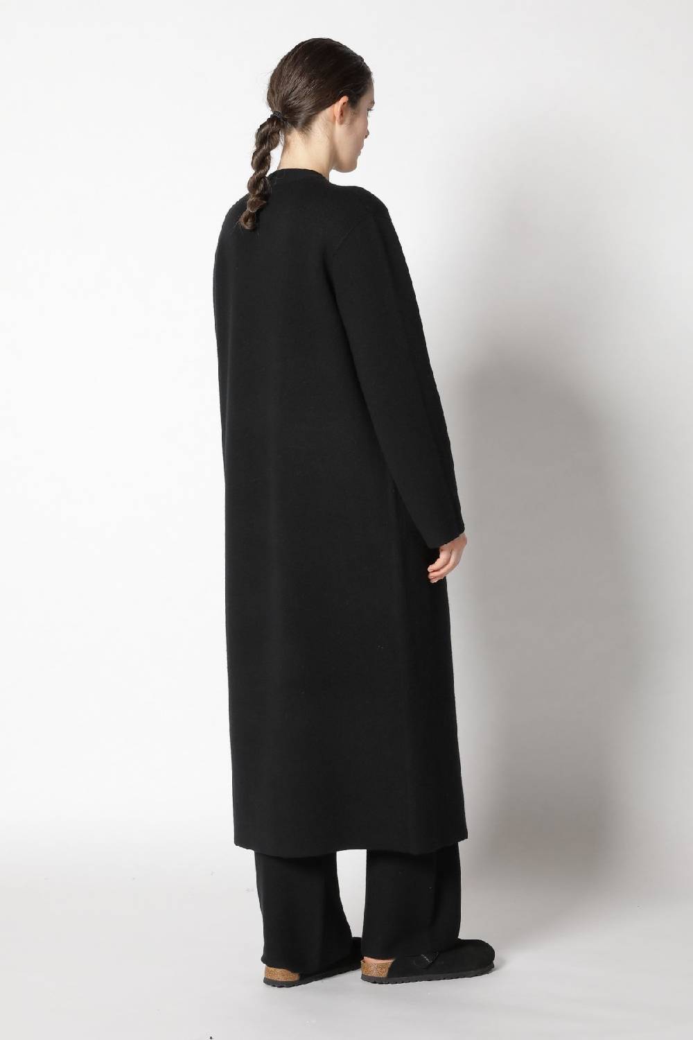 Sminfinity doubleface maxi coat + garter T jumper + garter palazzo pants Hotsell