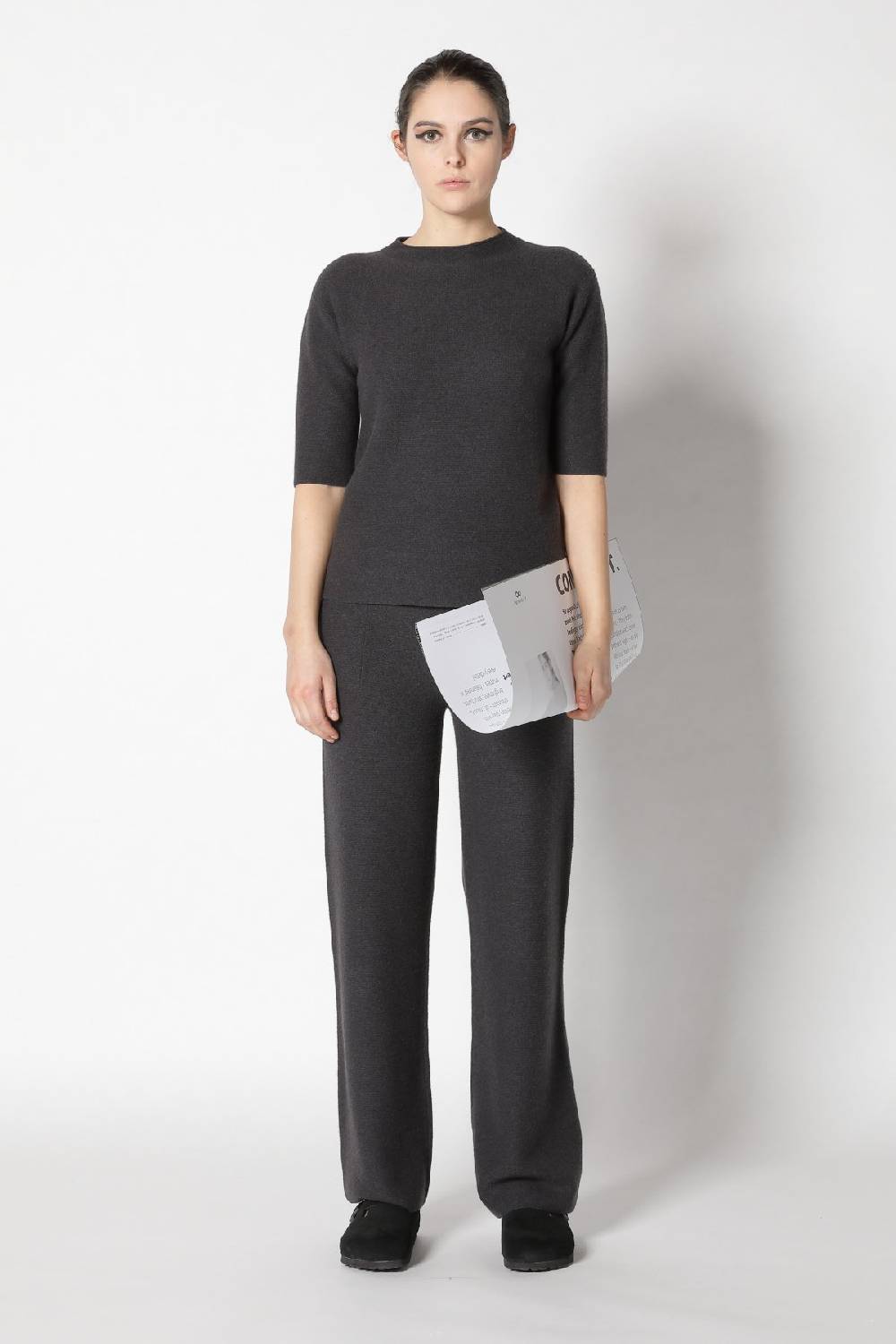 Sminfinity garter T jumper + garter palazzo pants