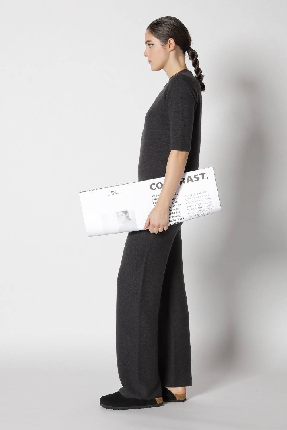 Sminfinity garter T jumper + garter palazzo pants Online