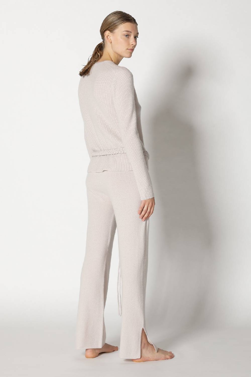 Sminfinity pure fitted rib V neck + pure slitted pants + hang loose ring belt Angebote