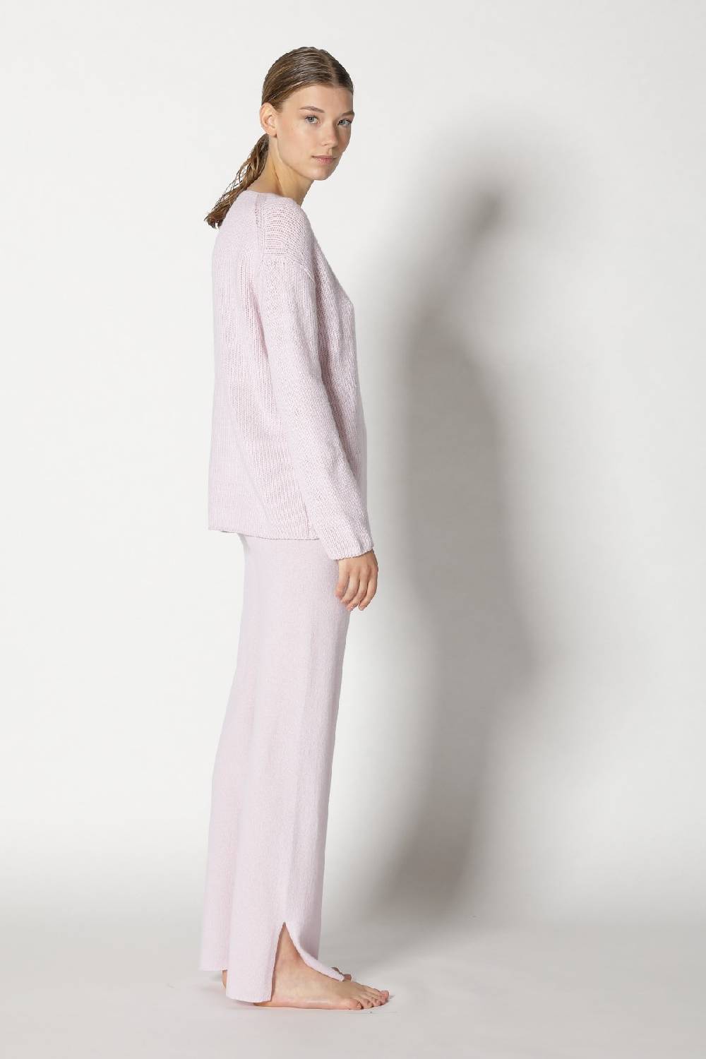 Sminfinity pure multi-ply jumper + pure slitted pants Super Rabatt