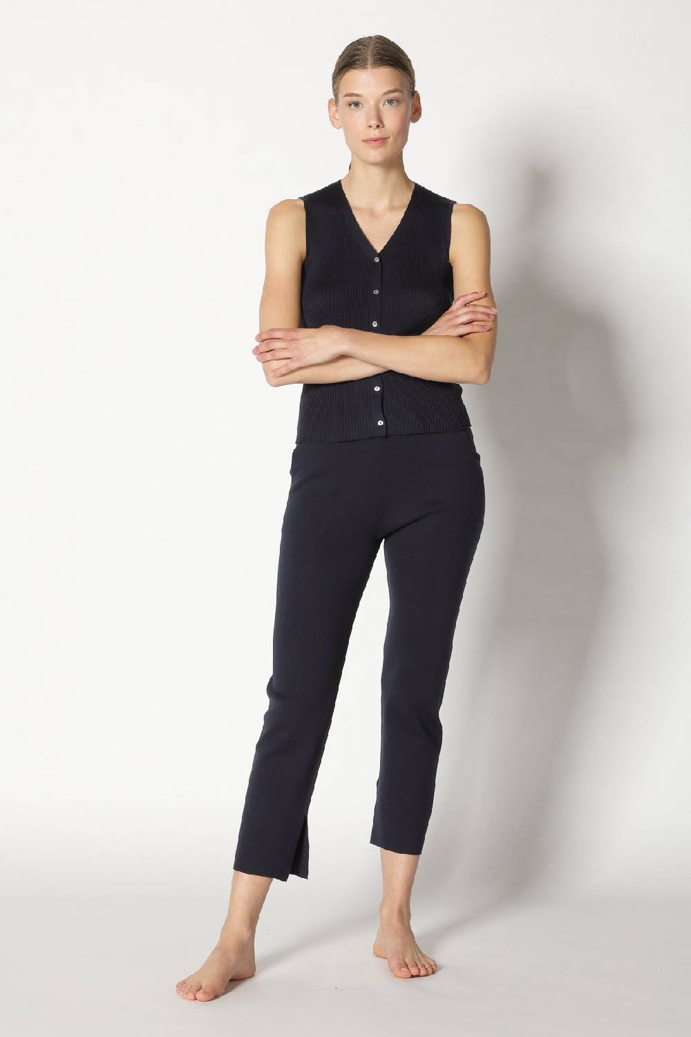 Sminfinity silky rib vest + silky cropped pants Angebote