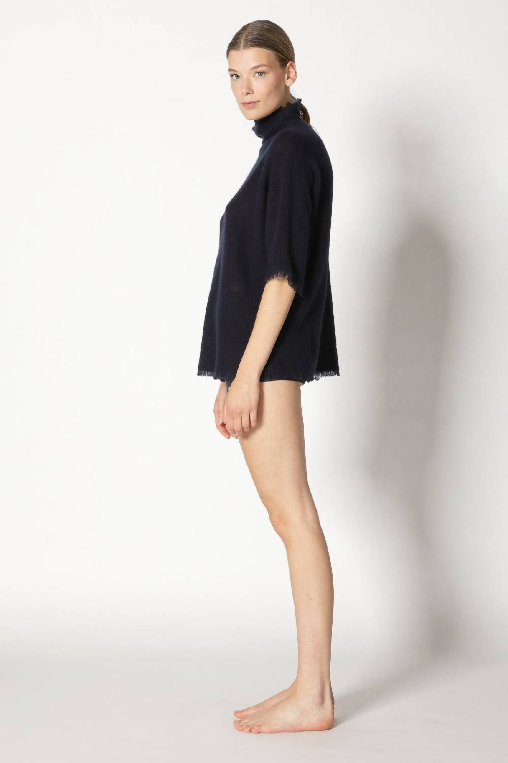 Sminfinity fluffy fringe turtle top Schlussverkauf