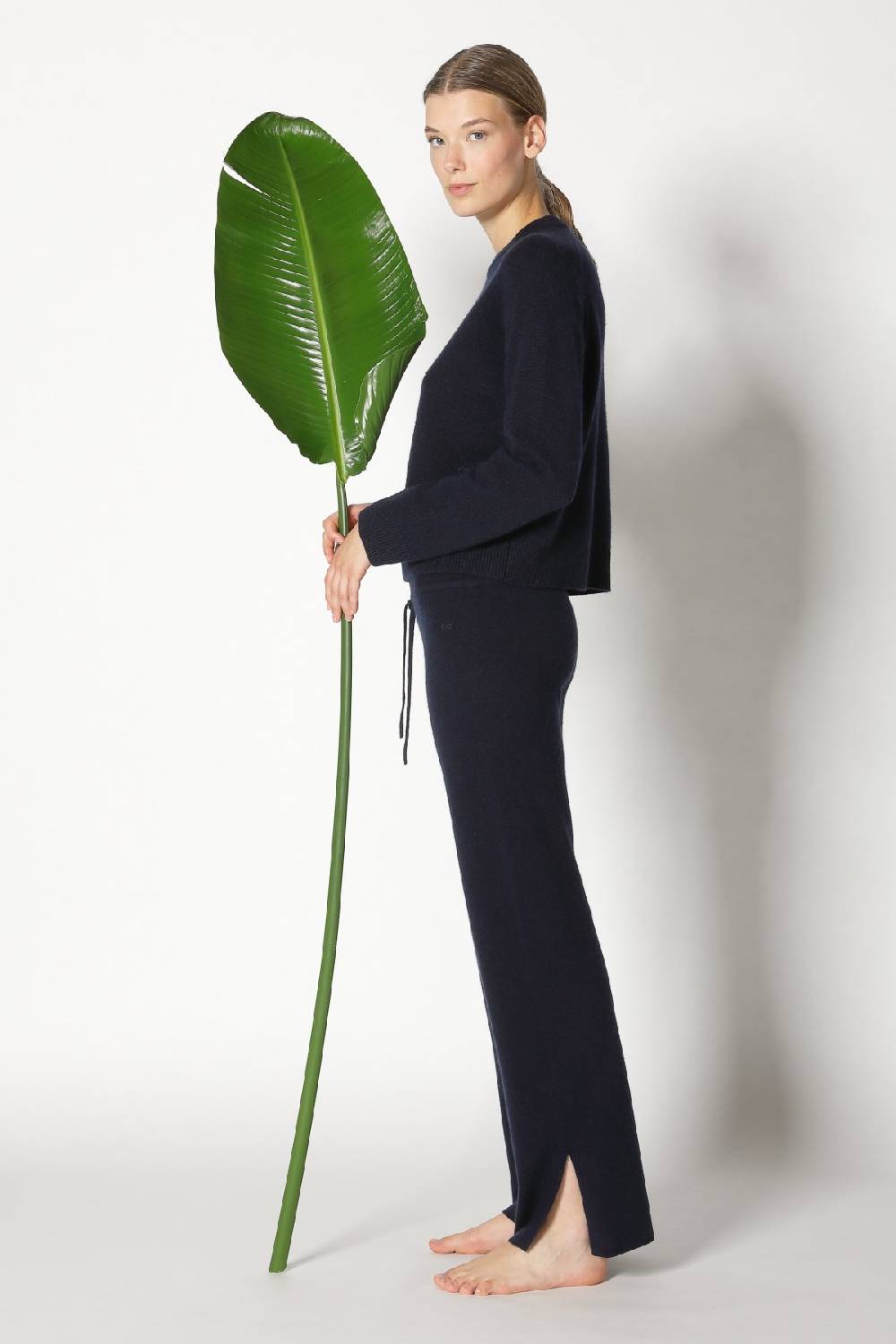 Sminfinity pure 2 ply crew jumper + pure slitted pants Online