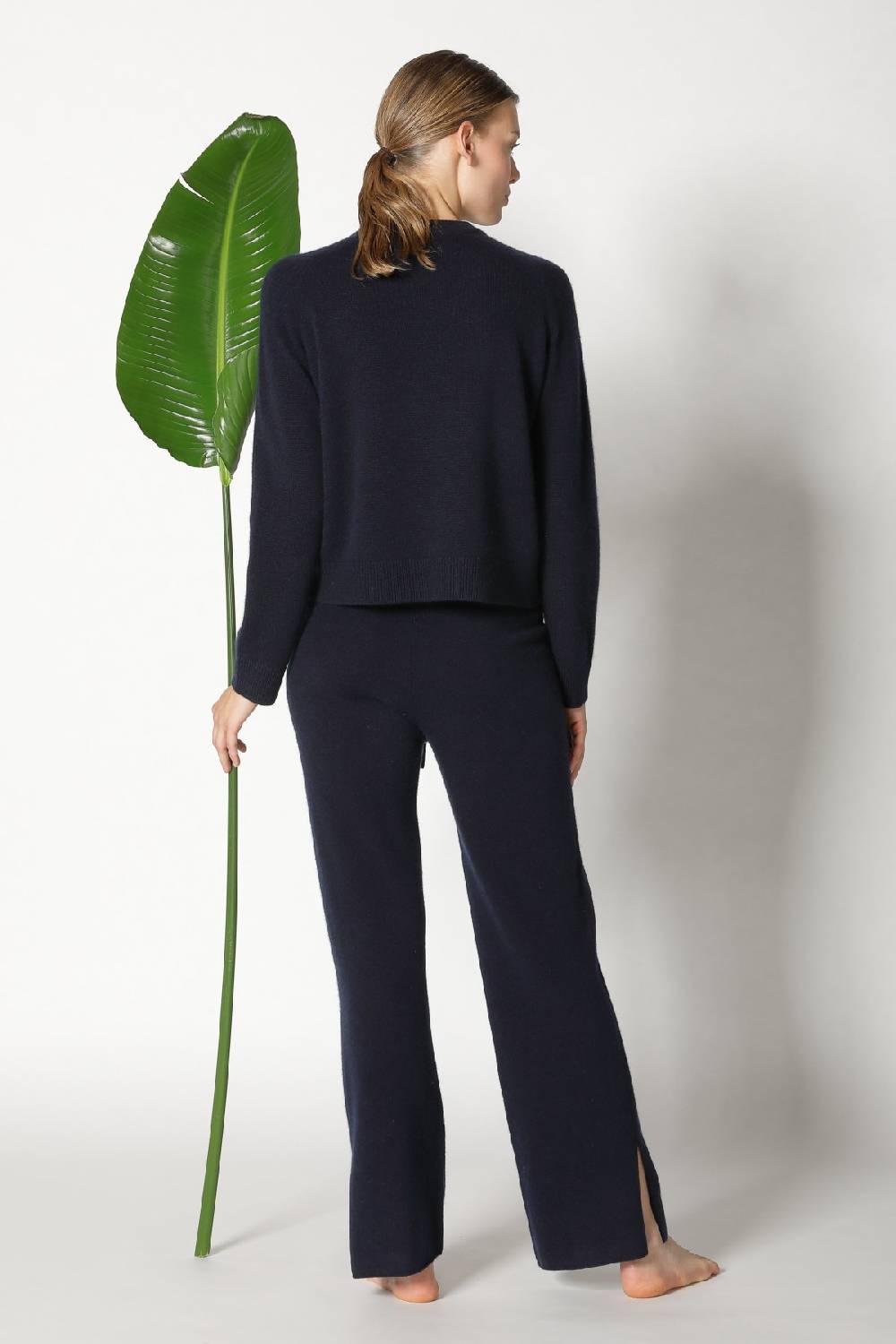 Sminfinity pure 2 ply crew jumper + pure slitted pants Online