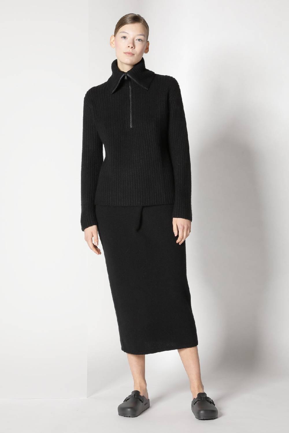 Sminfinity blurry ribbed zip-jumper + blurry tulip skirt Hotsell