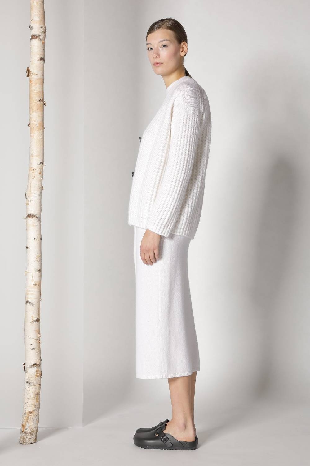 Sminfinity blurry ribbed cardigan + blurry crew top + blurry tulip skirt Fabrikverkauf