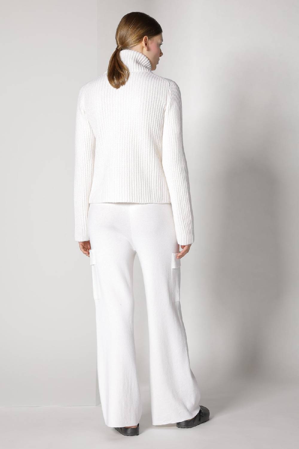 Sminfinity blurry ribbed zip-jacket + cargo bellbottom pants Meist gekauft