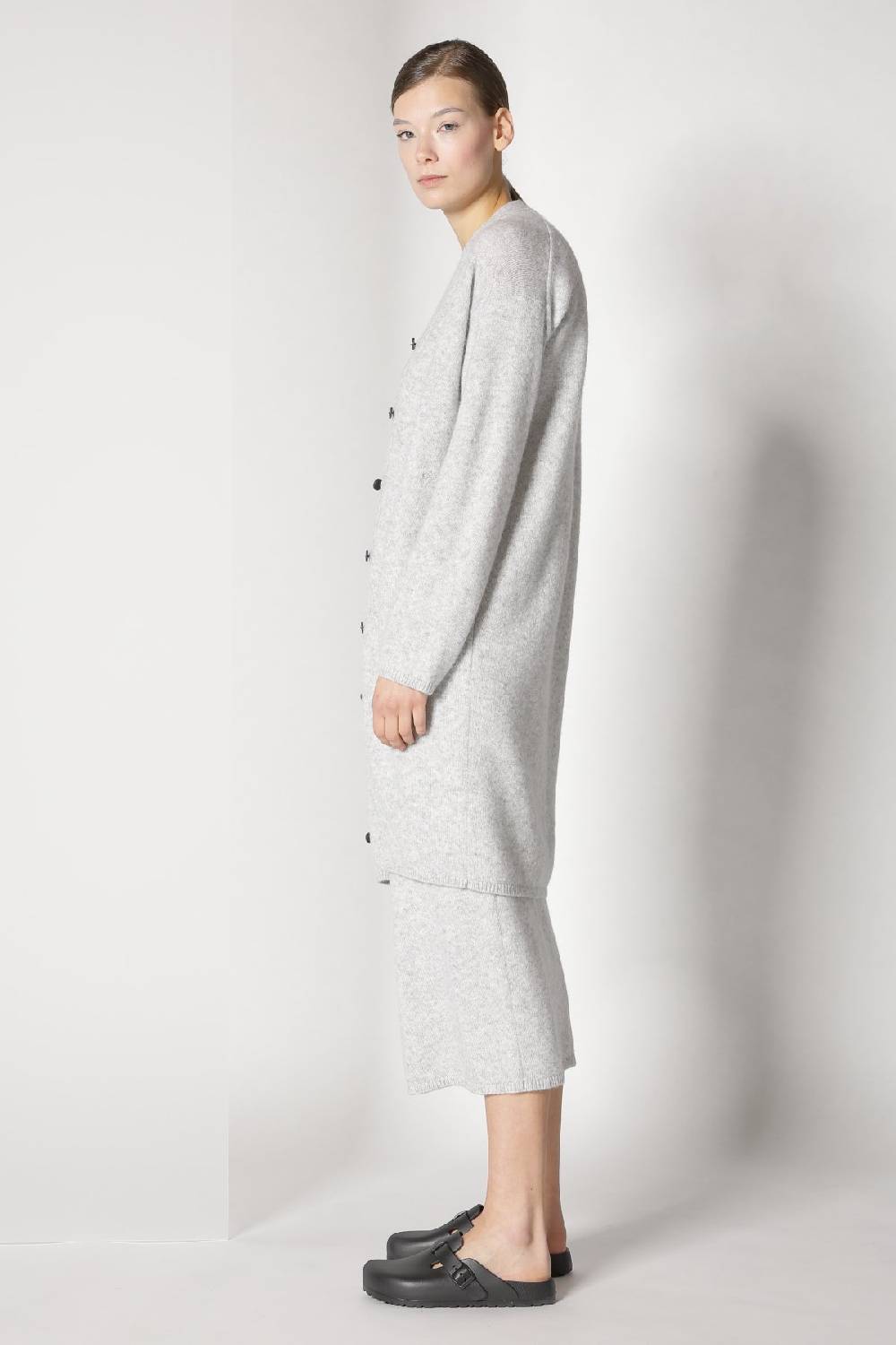 Sminfinity blurry long cardigan + blurry crew top + blurry tulip skirt Outlet