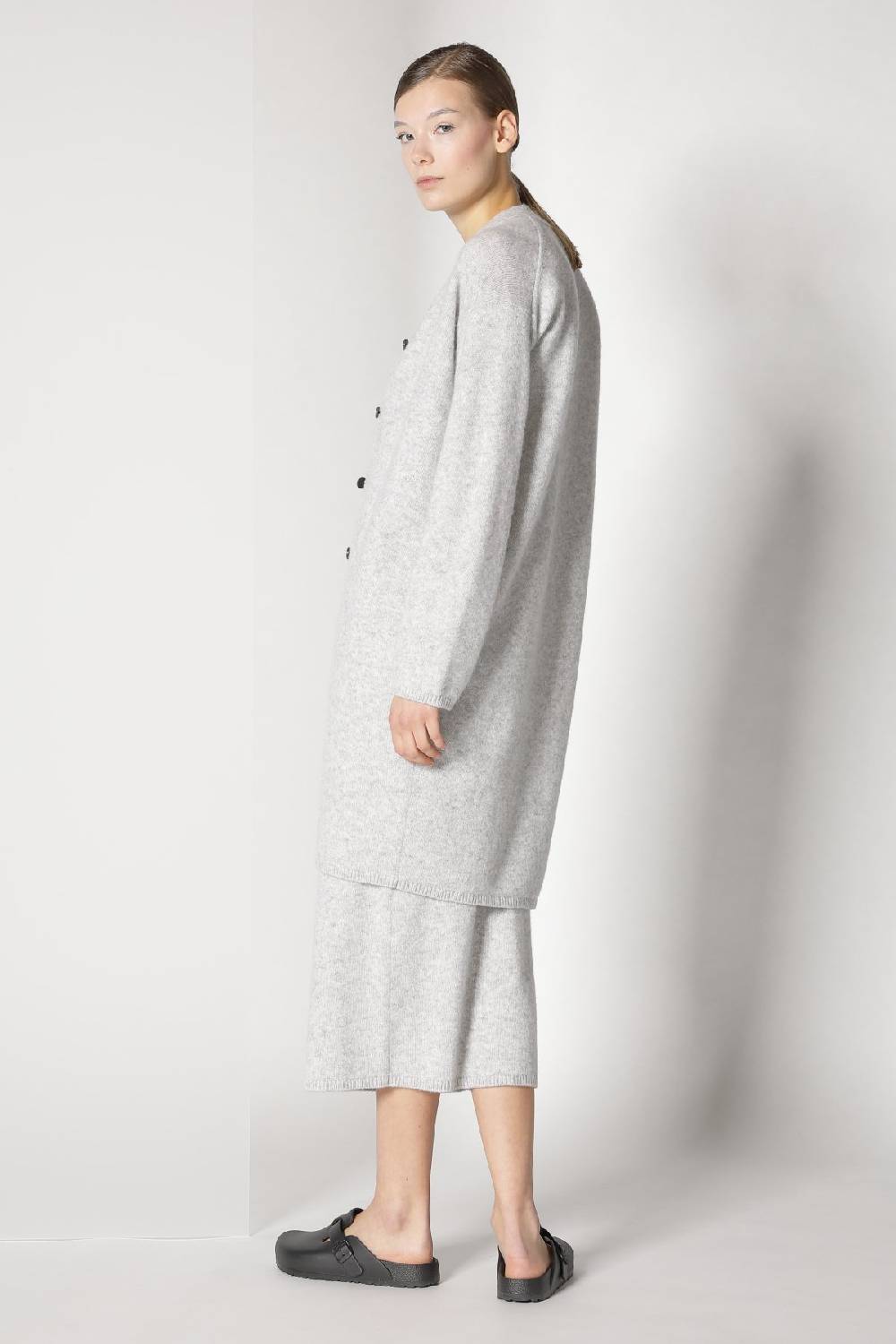 Sminfinity blurry long cardigan + blurry crew top + blurry tulip skirt Outlet