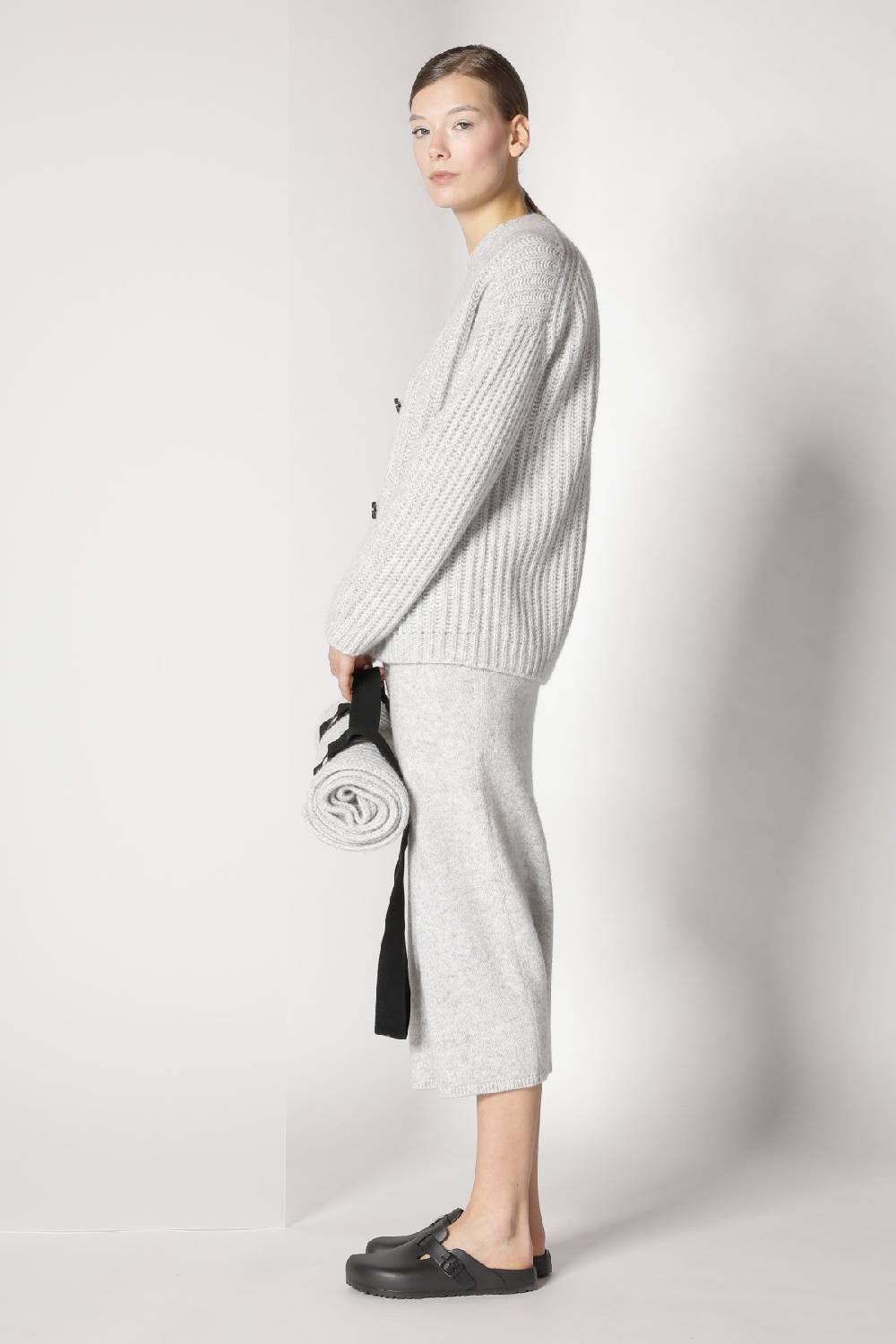 Sminfinity blurry ribbed cardigan + blurry crew top + blurry tulip skirt im Angebot