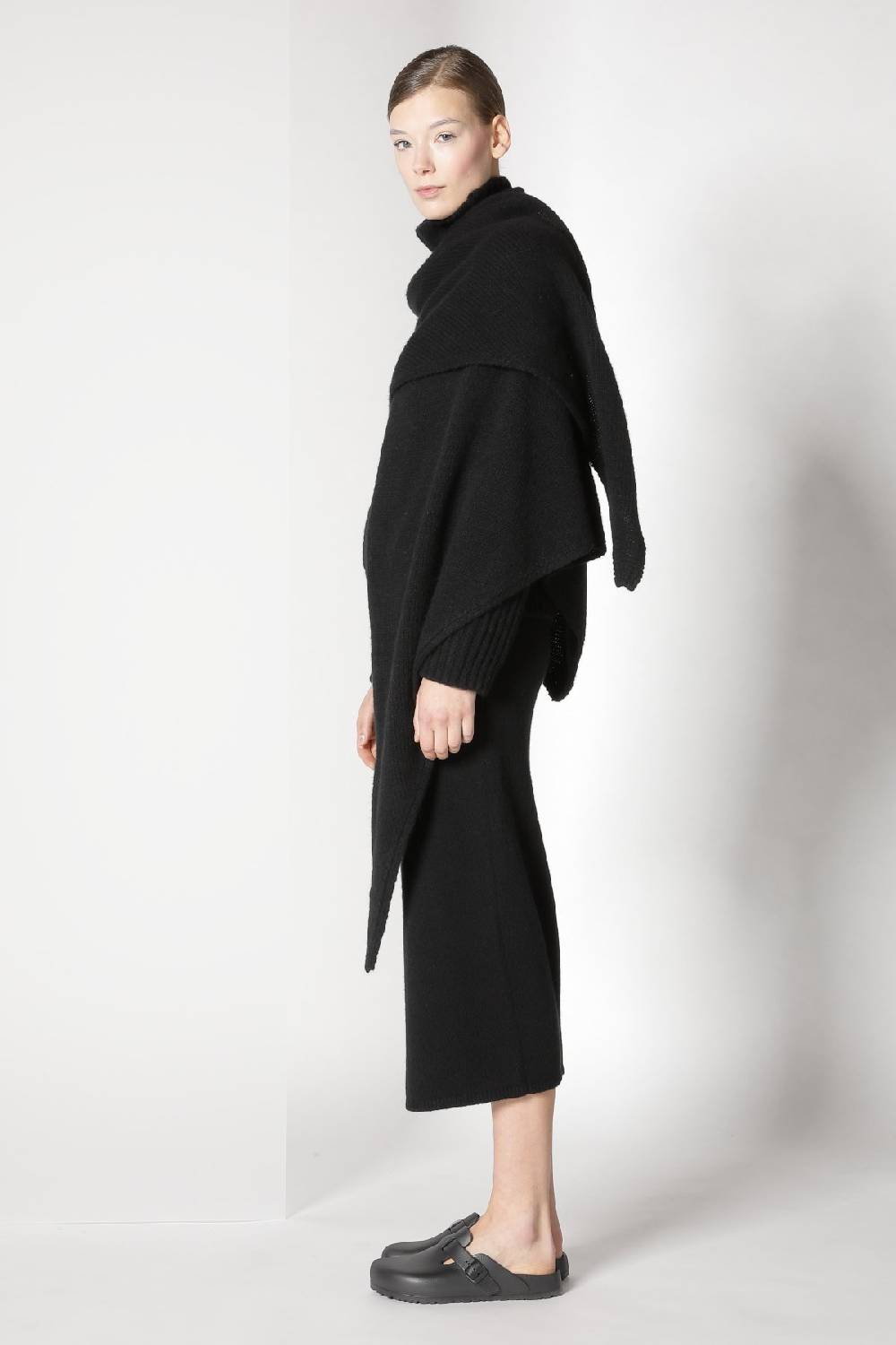 Sminfinity blurry triangle scarf + blurry ribbed turtleneck + blurry tulip skirt Günstiger Verkauf