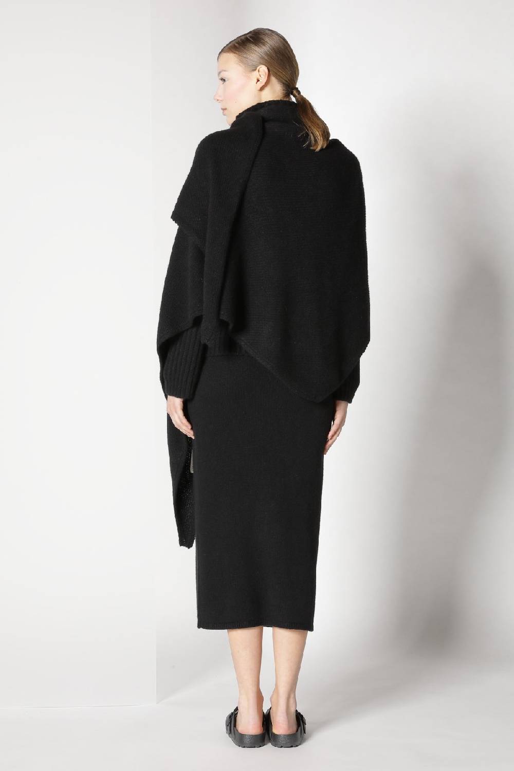 Sminfinity blurry triangle scarf + blurry ribbed turtleneck + blurry tulip skirt Günstiger Verkauf