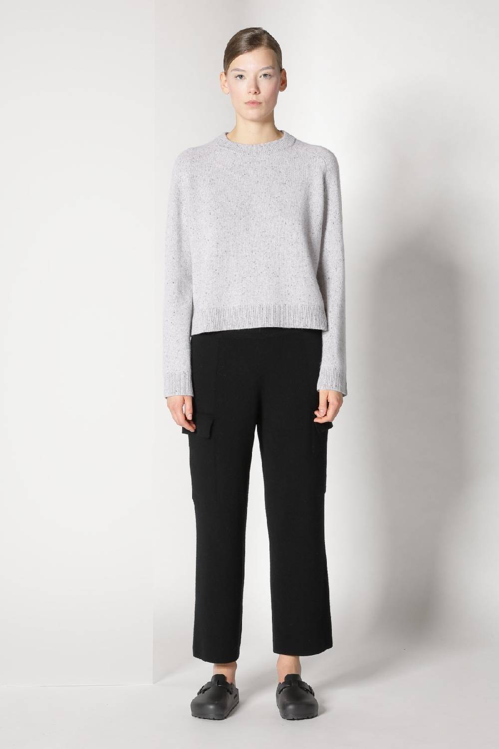 Sminfinity tweed crew jumper + chilly cargo pants