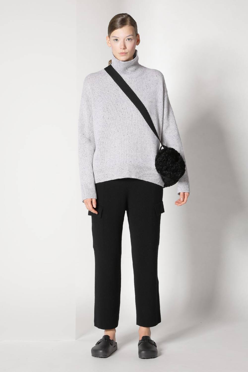 Sminfinity tweed turtle jumper + chilly cargo pants