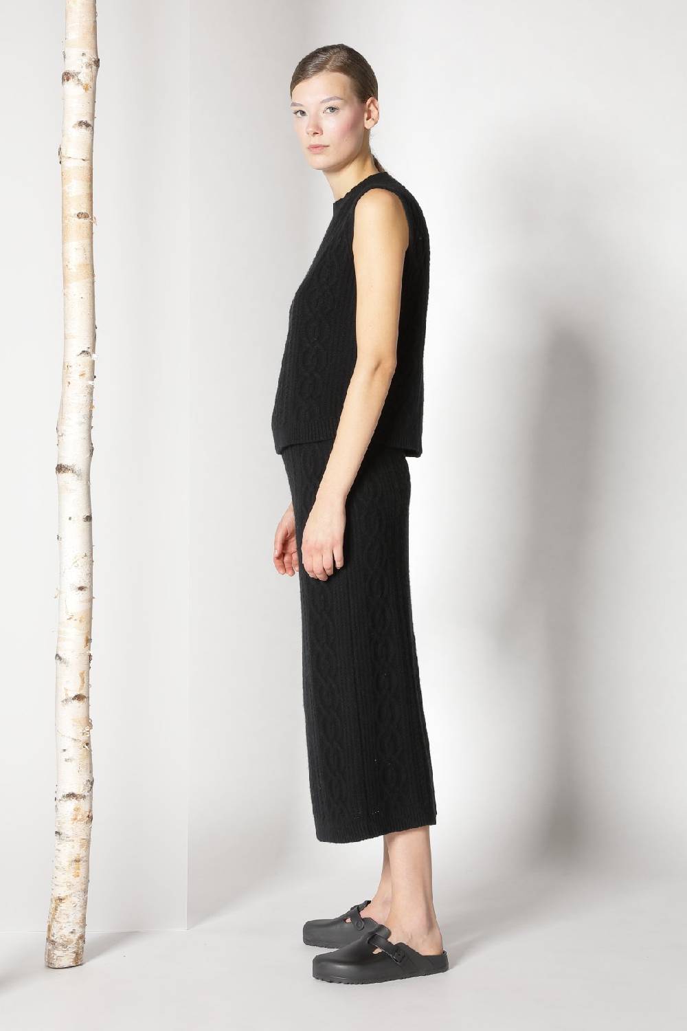 Sminfinity chilly cable maxi coat + chilly cable top + chilly cable maxi skirt Schlussverkauf