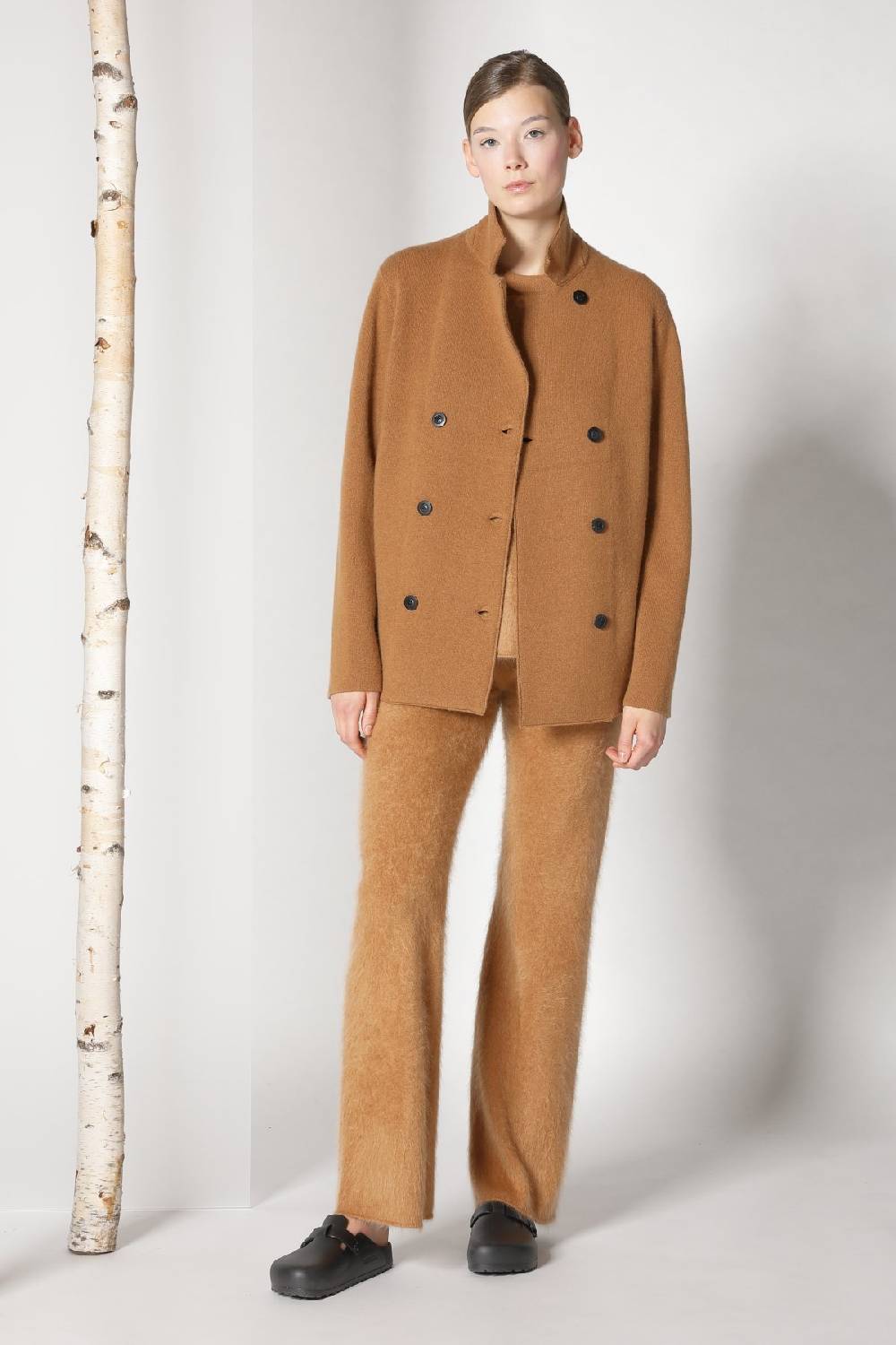 Sminfinity doubleface caban jacket + furry A top + furry pants