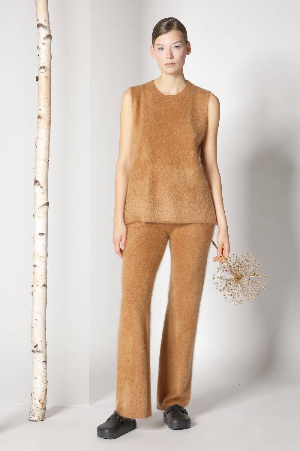 Sminfinity doubleface caban jacket + furry A top + furry pants Outlet