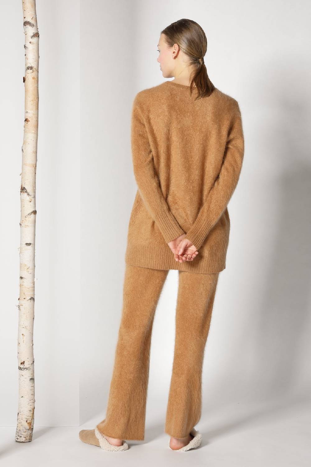 Sminfinity doubleface pea coat + furry boyfriend jumper + furry pants Verkauf
