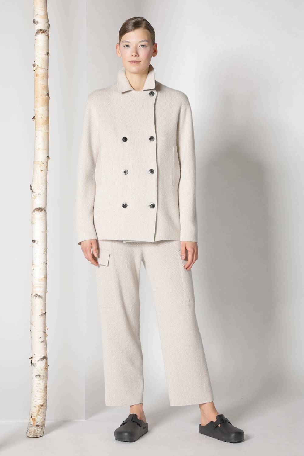 Sminfinity doubleface caban jacket + chilly cable jumper + chilly cargo pants Hotsell