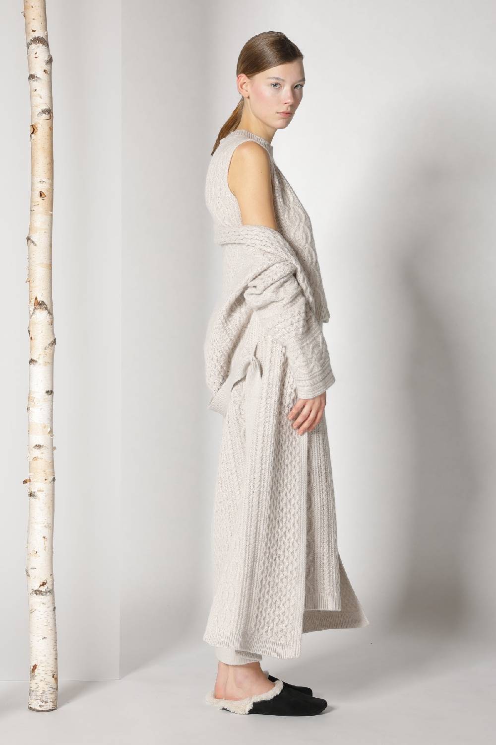 Sminfinity chilly cable maxi coat + chilly cable top + chilly cable maxi skirt Fabrikverkauf