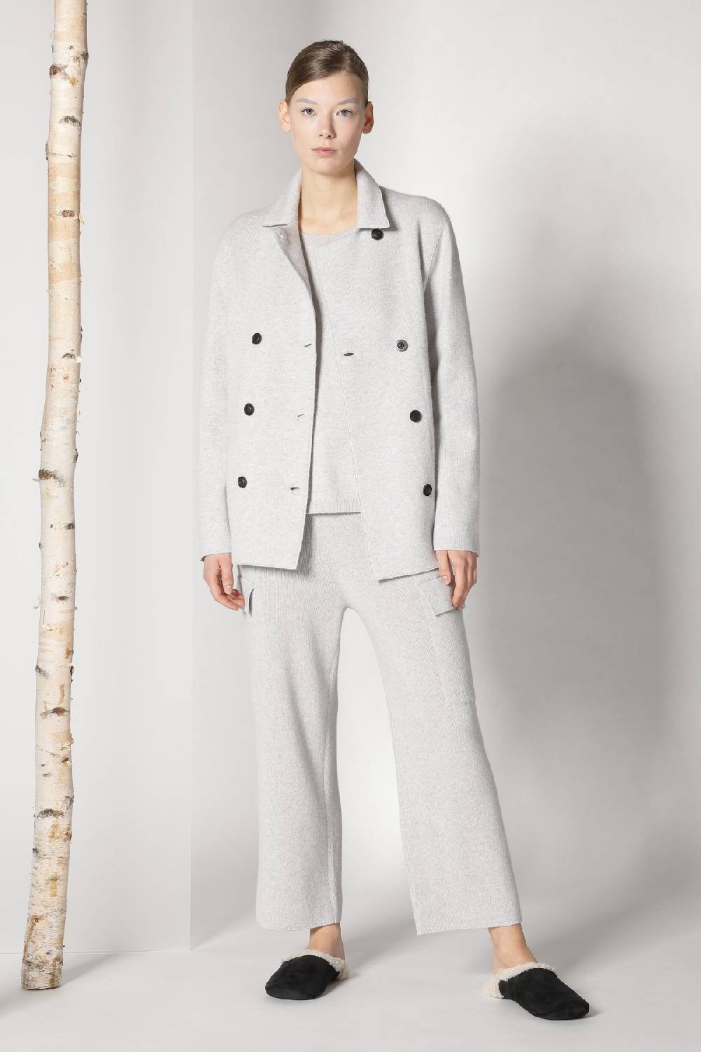 Sminfinity doubleface caban jacket + chilly jumper + chilly cargo pants Hotsell