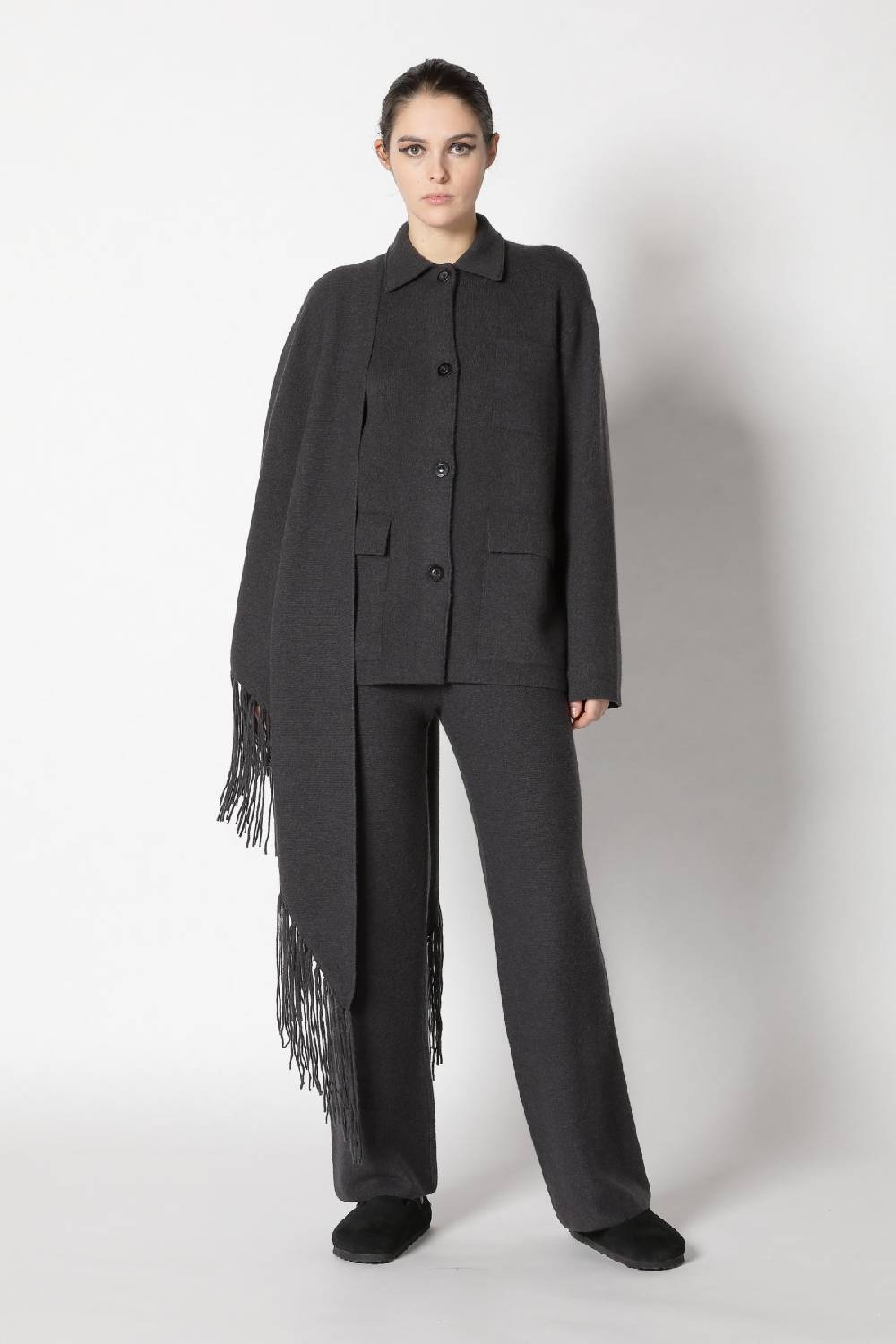Sminfinity doubleface shirtjacket + garter palazzo pants Meist gekauft